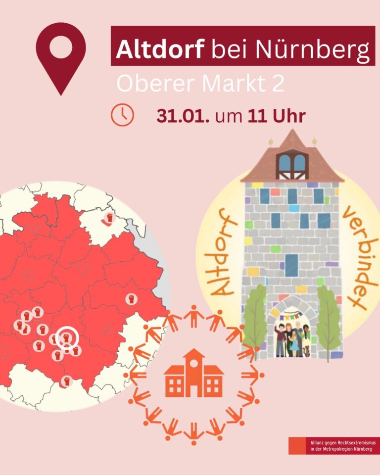 Wir schützen unser Rathaus – Menschenkette in Altdorf