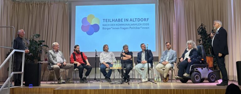 Podiumsdiskussion Inklusion in Altdorf : Dafür wollen wir uns besonders einsetzen. Das ist uns aufgefallen.
