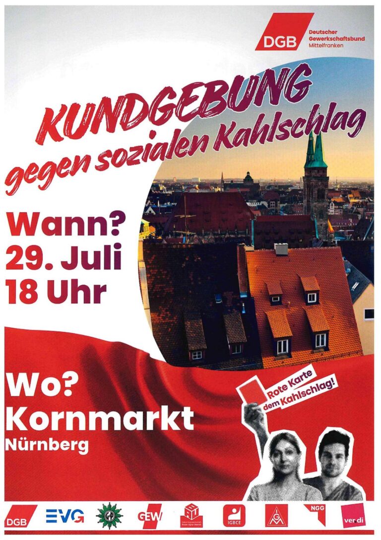 Demofahrt Gegen Sozialen Kahlschlag